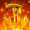 Ravana burning in Dussehre