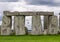 Raven Flying in the Middle of Stonehenge