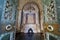 RAVENNA, ITALY - AUGUST 10, 2021: open doors of sepulcher of Dante Alighieri, Italian poet tomb in Ravenna celebration of 700