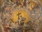 RAVENNA, ITALY - JANUARY 28, 2020: The freco Glory of Resurected Jesus from the cupola of side  chapel in Duomo cathedral by