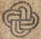 RAVENNA, ITALY - JANUARY 29, 2020: The detail of medieval mosaic pavement from elder builidng in the Chiesa di San Giovanni