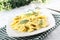 Ravioli with butter and sage