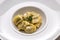 Ravioli del plin with butter and sage