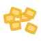 Ravioli pasta. Uncooked italian pasta, macaroni, cartoon illustration