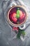 Ravioli red borscht festive table decoration
