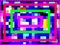 A ravishing digital pattern of designing pink bordered geometric illustration of colorful tiles