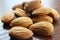 Raw Almonds Macro Close Up High Quality Stock Photo