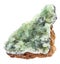 raw anapaite (tamanite) crystals on white