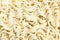 Raw asian ramen instant noodle uncooked on white background