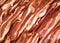 Raw bacon background