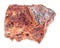 raw bauxite (aluminium ore) stone on white