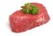 Raw Beef Fillet Steak Isolated on White