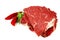 Raw beef meat steak