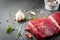 Raw beef meat tenderloin