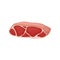 Raw beef tenderloin. Peace of fresh meat for BBQ. Organic meat product. Flat vector for banner or menu of butcher shop