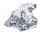 raw Bismuthinite (ore for bismuth) on white