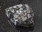 raw Black coal stone on dark background