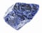 raw blue Sodalite stone on white