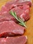 Raw Boneless Lamb Leg Meat Steaks