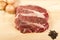 Raw braising steak