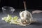 Raw cauliflower on a table ready to be cleaned and cooked.