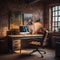 Raw Charm in your Home Office: Embracing Industrial Chic