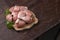 Raw chicken cuts without skin