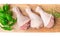 Raw Chicken Drumsticks Isolated, Uncooked Poultry Legs, Fresh Hen Meat, Fresh Chicken Drumstick