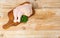 Raw Chicken Legs on Wood Board, Uncooked Poultry Drumsticks Mockup, Fresh Chicken Quarter