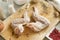 Raw chicken wings on cutting Board, spices, salt, raw meat