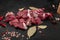 Raw Chopped Lamb Tenderloin Fillet, Diced Mutton Meat