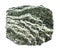 raw chrysotile serpentine mineral cutout