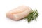 Raw cod fish filet with green dill