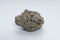 Raw crystalline pyrite iron pyrite, fool's gold . Mineral pyrite from the group of sulfides. The mineral pyrite on a