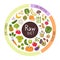 Raw diet food icon products