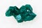 raw Dioptase crystal of gemstone on white