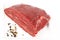 Raw dry aged flank steak