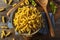 Raw Dry Organic Fusilli Pasta