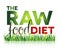 Raw food diet text with grass