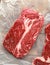 Raw fresh braising beef steak butcher`s cut ready to cook