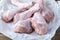 Raw Fresh Chiken Legs Chiken Horizontal Above