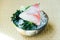 Raw with fresh hamachi meat fish sashimi