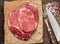 Raw fresh organic marbled meat. Beef