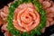Raw fresh salmon sashimi slice ,Japanese food