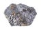 raw Galena with Chalcopyrite rock isolated