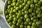 Raw Green Organic English Peas