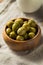 Raw Green Organic Olives