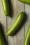 Raw Green Organic Persian Cucumbers