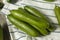 Raw Green Organic Persian Cucumbers