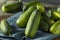 Raw Green Organic PIckle Cucumbers